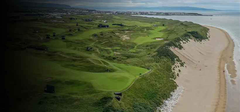 portrush course areal showcase